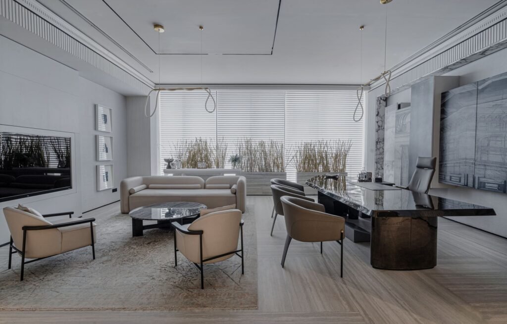 Interieur de bureau moderne et elegant