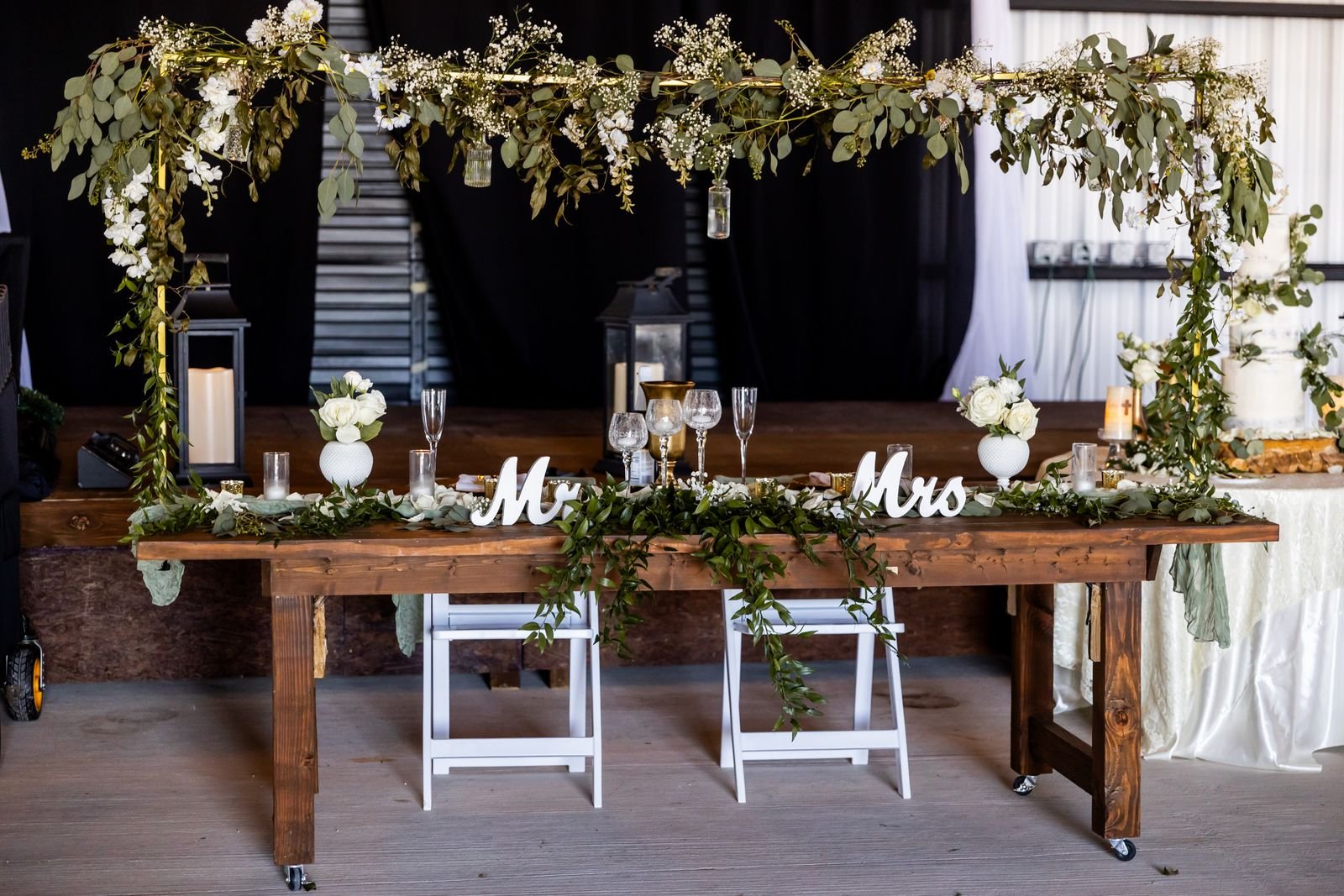 Decoration florale et bougies pour reception